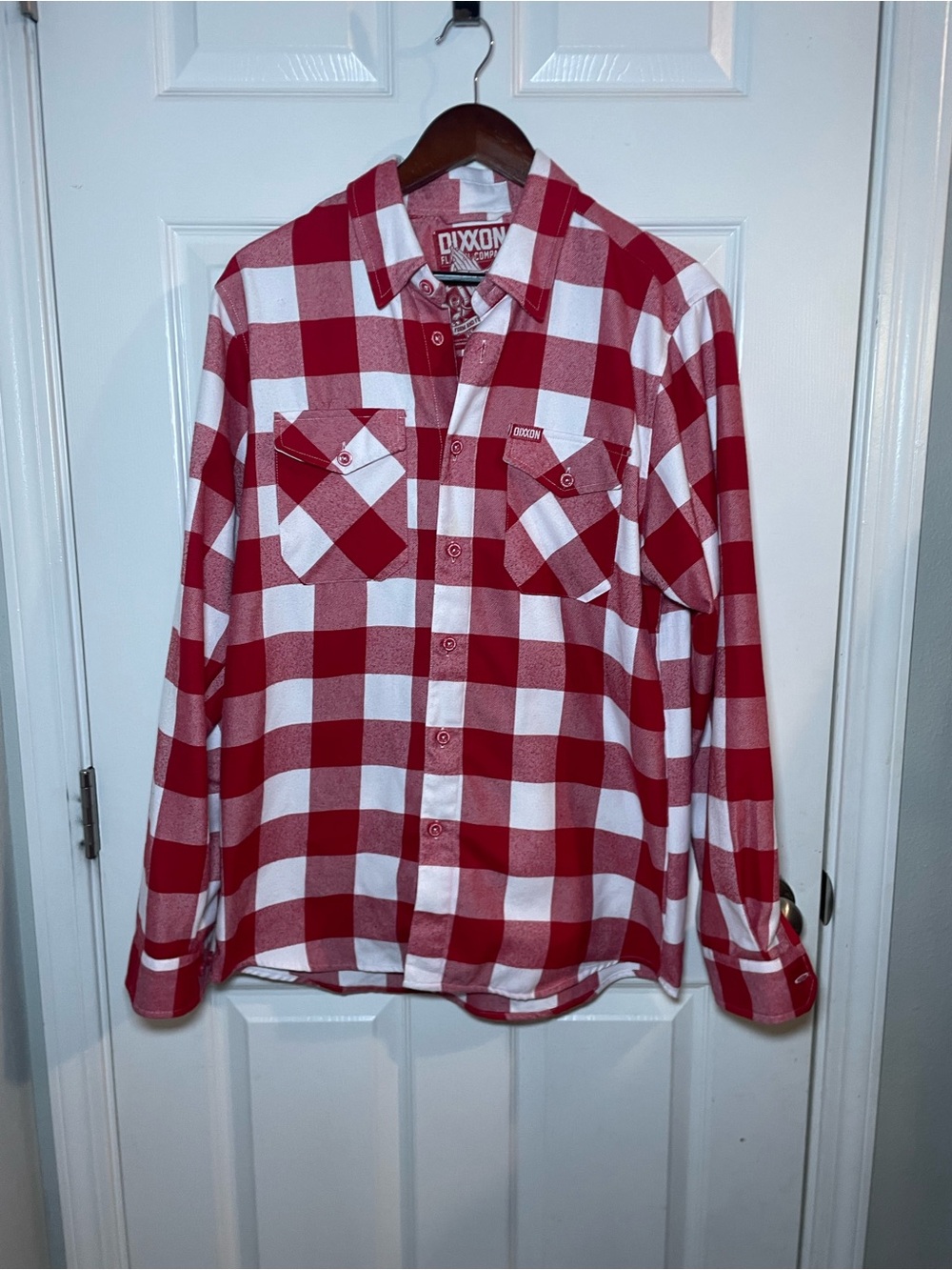 Dixxon Flannel Co The Otto Red White Buffalo Plaid Flannel Shirt Men’s Medium